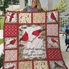 Angels Are Near Cardinals Appear Pattern Quilt Blanket for Bed Set for Teens