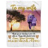 Anniversary Custom To My Wife Personalized Quilt Bedding Set for Wife From Husband Birthday