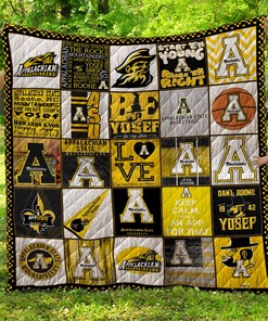 Appalachian State Mountaineers Quilt Bedding Set DUP - Perfect for Sports Fans and Supporters