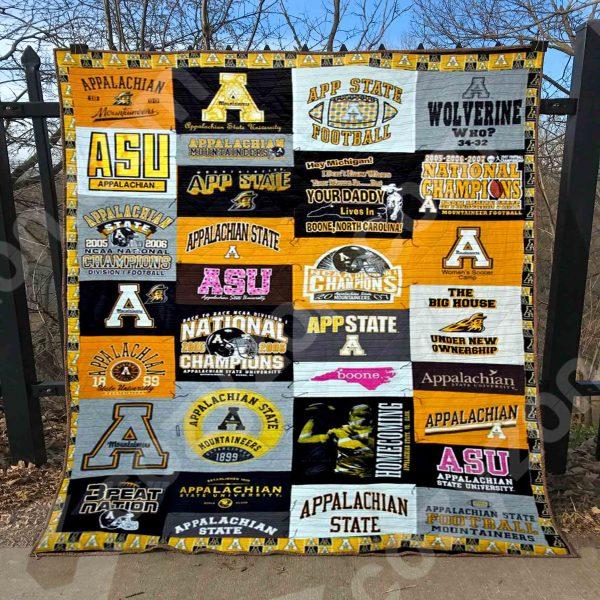 Appalachian State Mountaineers Quilt Bedding Set for Sports Fans