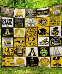 Appalachian State Mountaineers Quilt Blanket LC1 - Show Your Support for the Mountaineers with this Quilt Bedding Set