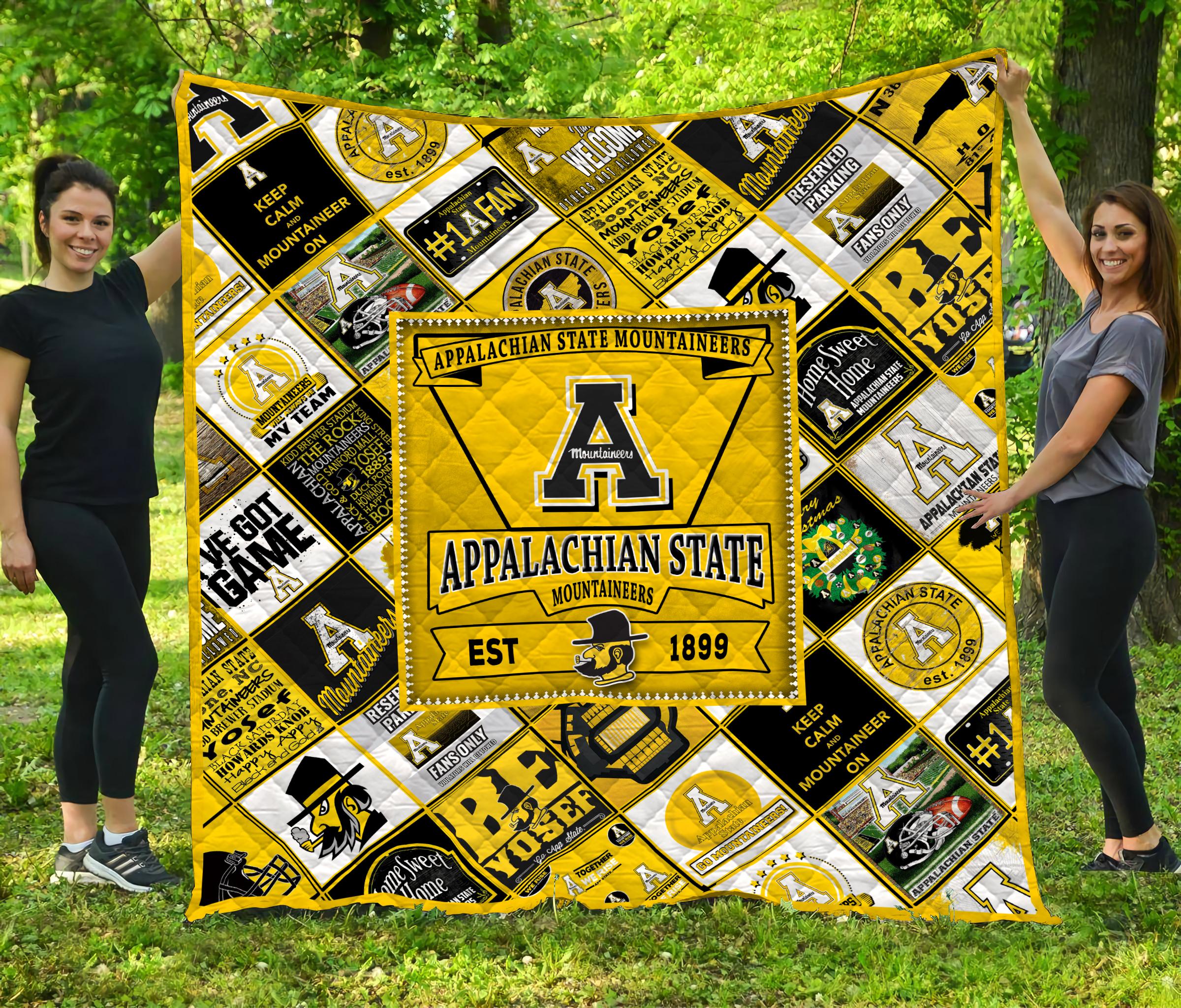 Appalachian State Mountaineers Quilt Blanket LC2 - Perfect for Sports Fans