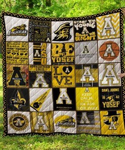 Appalachian State Mountaineers Quilt Blanket LC3 DUP - More Support for the Mountaineers with this Quilt Bedding Set