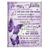 Appreciation Quilt Bedding Set for Sister: You Listen to Me with Your Heart Soft Blanket