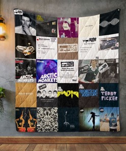 Arctic Monkeys Album Covers Quilt Blanket for Indie Music Fans