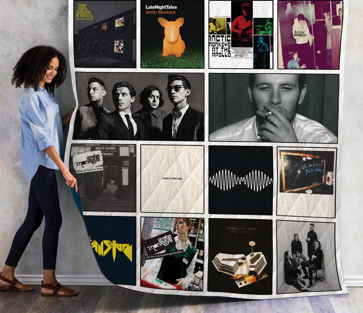 Arctic Monkeys Fans Must-Have Quilt Blanket 01