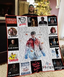 Are You Square Fargo Poster Quilt Blanket for Fans of Fargo