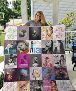 Ariana Grande Music Collection Quilt Bedding Set, Perfect for Fans