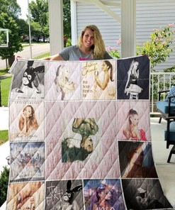 Ariana Grande: Quilt Bedding Set with Fleece Blanket for Ariana Grande Fans