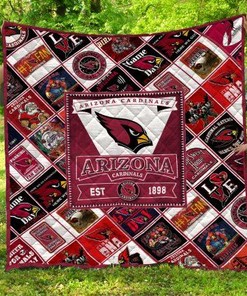 Arizona Cardinals Quilt Blanket LC8 DUP - Rise Up Cardinals for NFL Fans