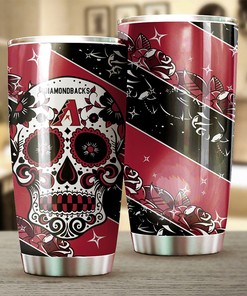 Arizona Diamondbacks MLB Tumbler - Skull Design for Diehard Baseball Fans