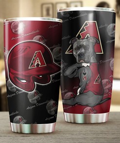 Arizona Diamondbacks MLB Tumbler with funny dog quote for animal lovers and personalized design