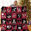 Arizona I Am On D-backs Mickey Quilt Blanket - MLB Arizona Diamondbacks Mickey Mouse Quilt Bedding Set