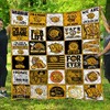 Arkansas Pine Bluff Golden Lions Quilt Blanket, Perfect for Sports Fans