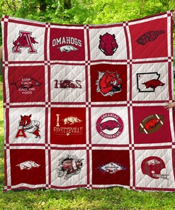 Arkansas Razorback LC8 Quilt Bedding Set for Fans