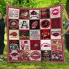 Arkansas Razorbacks NCAA Bedding Set with Quilted Blanket and Pillowcase