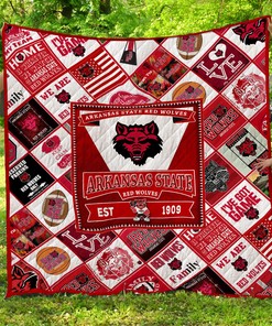 Arkansas State Red Wolves LC3 Quilt Blanket - Show Your Support for Your Favorite Team