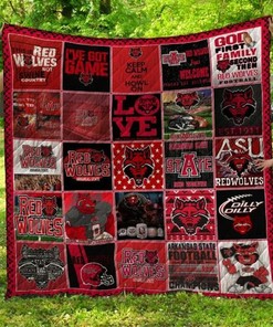 Arkansas State Red Wolves NCAA Quilted Comforter Set for Ultimate Comfort