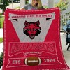 Arkansas State Red Wolves NCAA Quilted Comforter Set with Unique Design