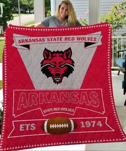 Arkansas State Red Wolves NCAA Quilted Comforter Set with Unique Design