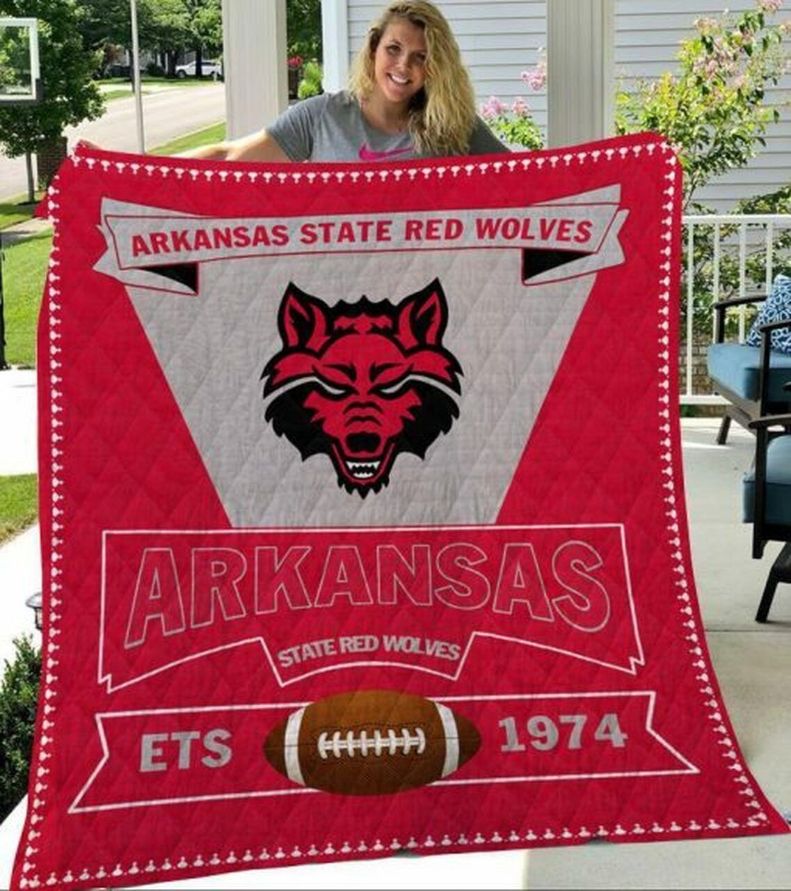 Arkansas State Red Wolves NCAA Quilted Comforter Set with Unique Design
