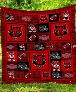 Arkansas State Red Wolves Ncaa Quilt Bedding Set for Boys