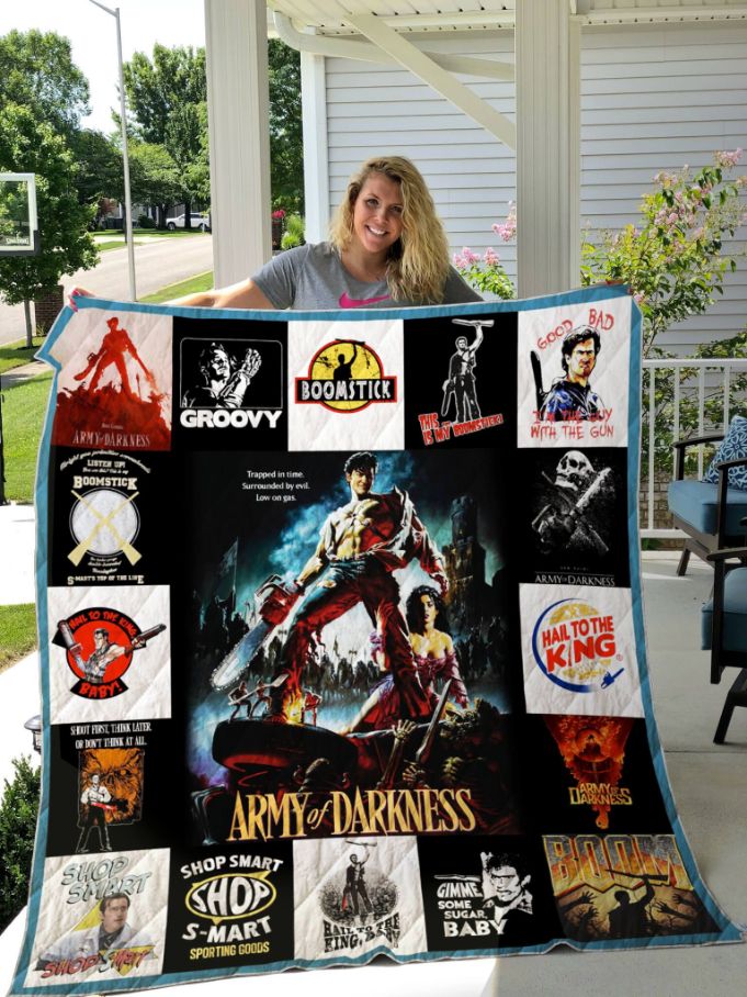 Army Of Darkness Movie-Inspired Quilt Bedding Set for Horror Fans