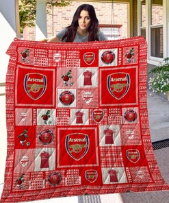 Arsenal Quilt Bedding Set for Soccer Fans