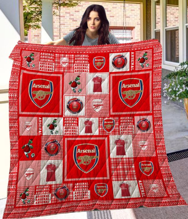 Arsenal Quilt Bedding Set for Soccer Fans