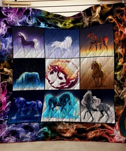 Artistic Horse Quilt Bed Set