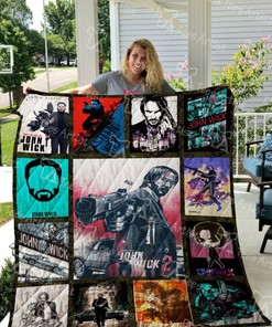Artwork John Wick Quilt Blanket with Bed Set Twin