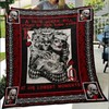 At His Lowest Moment with Skull Husband and Wife Quilt Blanket - Perfect Gifts for Couples