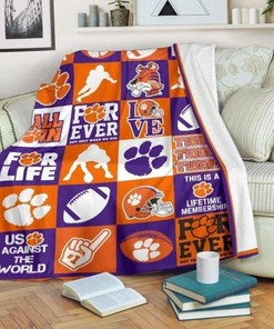 Athletic Clemson Tigers Premium Blanket for Sports Fans