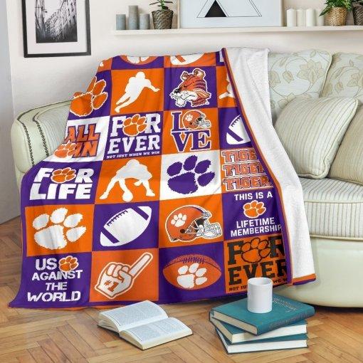 Athletic Clemson Tigers Premium Blanket for Sports Fans