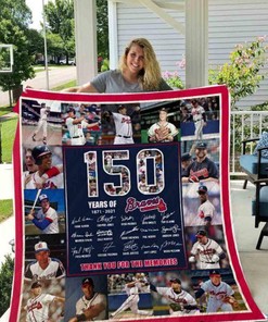 Atlanta Braves 150 Years Quilt Blanket Bed Set for Fans I1D2 DUP1