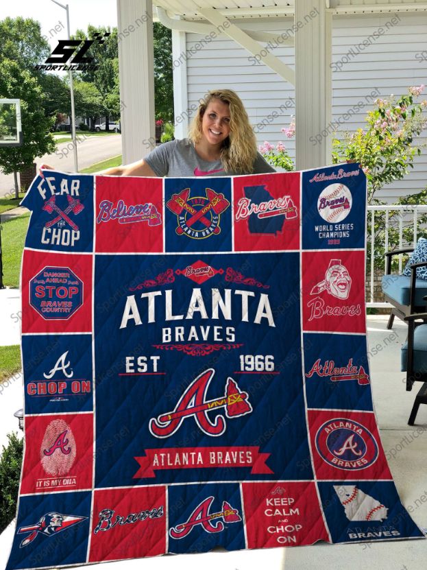 Atlanta Braves EST 1966 Quilt Bedding Set - Celebrating Over 50 Years of Great Baseball