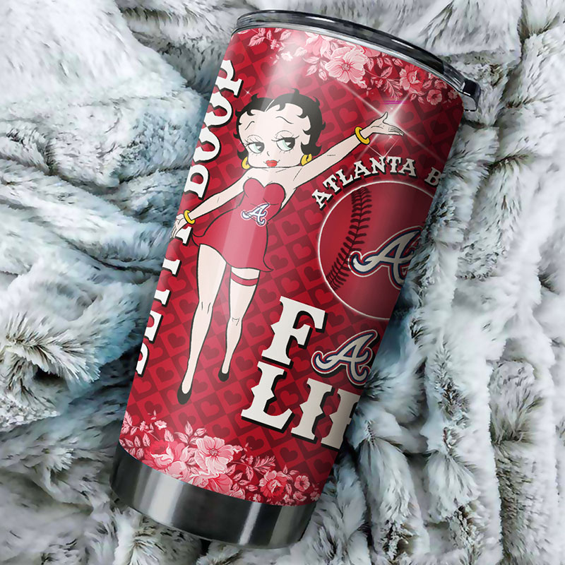 Atlanta Braves MLB Tumbler featuring Betty Boop's Classic Quote