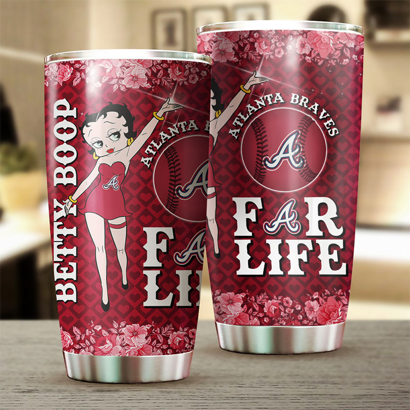 Atlanta Braves MLB Tumbler featuring Betty Boop's Classic Quote - Image 2