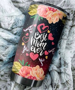 Atlanta Braves MLB Tumbler with Cool Flower Design - Perfect Gift for Moms who Love Baseball