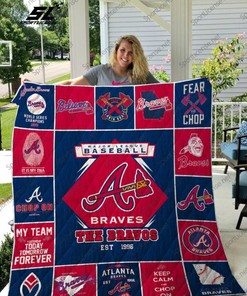 Atlanta Braves Quilt Bedding Set - A Must Have for MLB Fans