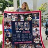 Atlanta Braves Quilt Blanket - 150 Years of Braves History
