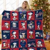 Atlanta Braves Snoopy Quilt Bedding Set