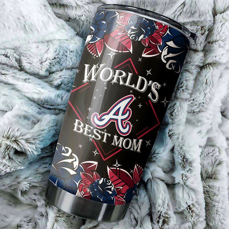 Atlanta Braves World's Best Mom MLB Tumbler for Achievements