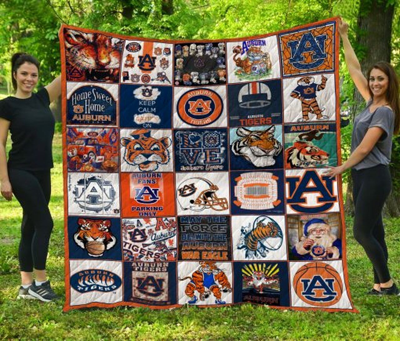 Auburn Collected Tigers NCAA Quilt Bedding Set for Fans