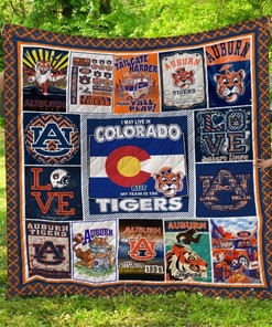 Auburn Tigers Colorado-Themed Quilt Blanket For Admiring The State's Beauty
