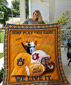 Auburn Tigers Yellow NCAA Quilt Bedding Set for Fans