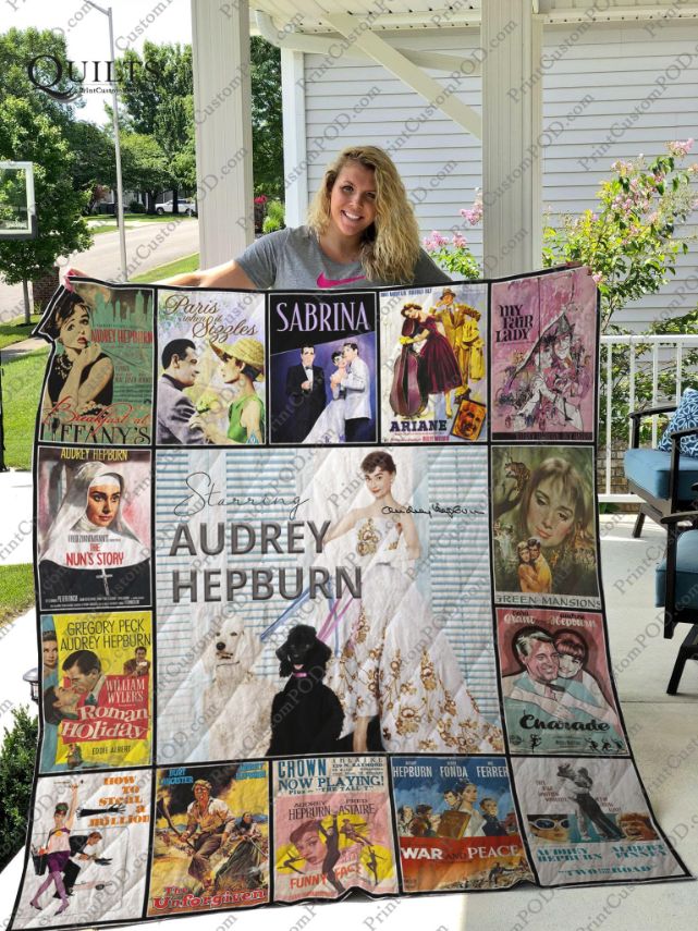 Audrey Hepburn Collection Quilt Bedding Set for Fans