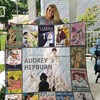 Audrey Hepburn For Fans Vintage Collection Quilt Blanket Classic Movie Bedding Set