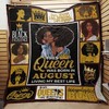 August Black Women Black Beautiful Queens Quilt Bedding Set for Fans