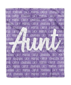 Aunt Blanket Aunt Throw Blanket Aunt Throw Aunt Christmas Aunt Birthday Auntie Blanket